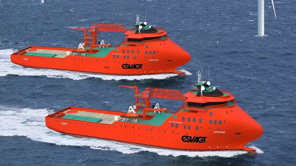 Esvagt valgte Havyard 832 SOV til servicefartøy for vindturbinparker offshore. Nå kommer det fram at et skip levert i 2016 skal ha hatt skrog bygget av nordkoreanske slavearbeidere for en underleverandør i Polen. Illustrasjonsbilde.
