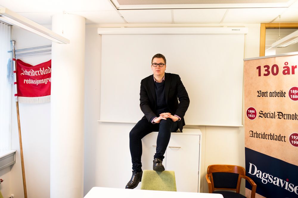 Sjefredaktør og administrerende direktør Eirik Hoff Lysholm i Dagsavisen.