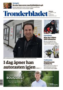 Trønderbladet papirutgave fredag 9. februar 2018.