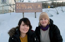 Hamna friluftsbarnehage i Tromsø. Styrer Vibeke Brattli og Alice Kvalvik fra Flip Creative Studio.