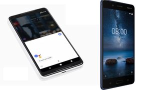 Google Pixel 2 og Nokia 8 er utfordrere i smartmobilmarkedet. 