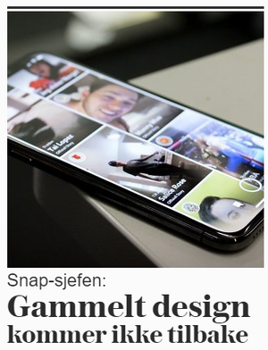 Slik vinkles en Tek.no-sak på VG-fronten.