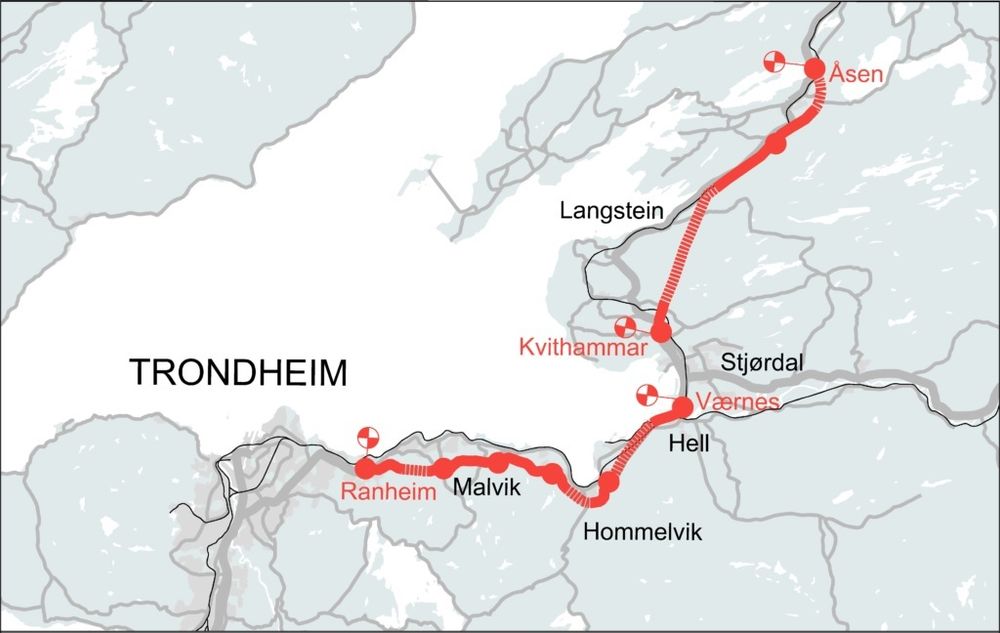 Fem tilbydere er kvalifisert for konkurranse om E6 Ranheim – Værnes