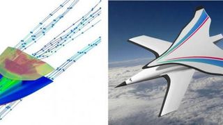 Tester hypersonisk flydesign med to par vinger