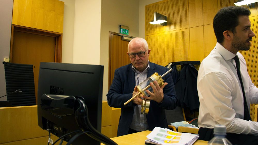 Neodrill-gründer Harald Strand (t.v.) forklarte seg i Oslo tingrett onsdag og torsdag denne uken.