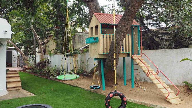 Papagoya Kindergarten i Bangalore, India.