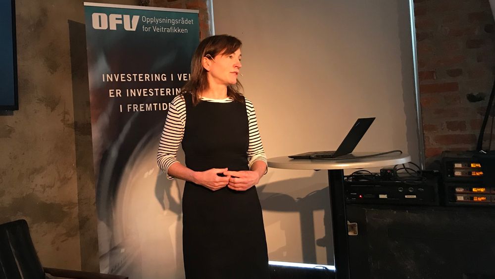 Alberte Ruud i Statens vegvesen på OFVs frokostmøte denne uka. 