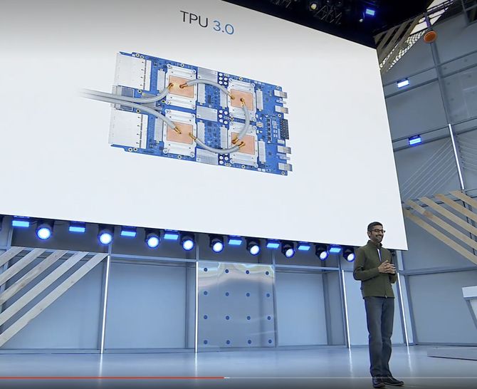Sundar Pichai fortalte om TPU 3.0 under Google I/O 2018.