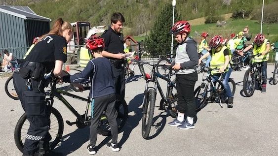Sykkeldag, Tangen Skule