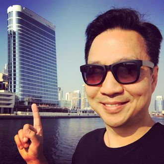 James Law er teknologiarkitekten som har designet "The Pad"-bygningen i Dubai.