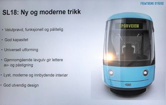 Slik blir de nye trikkene i Oslo.