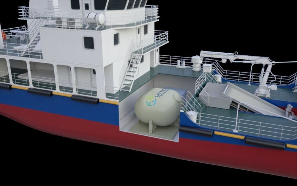 LNG-drivstofftanken til Lattice Technology utnytter mye mer av volumet sammenliknet med en sylindrisk tank.