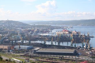 Havna i Murmansk.