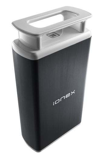  Kymcos Ionex-batteri kan byttes inn når det er tomt.