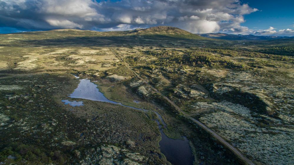 Den gamle Kongeveien over Dovre skal settes i stand. Dette bildet er fra Hjerkinnø,