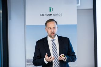 Christian Vammervold Dreyer i Eiendom Norge er kritisk til Høøyres manglende vilje til å fortette.