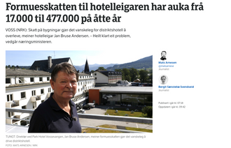 Faksimile fra NRK