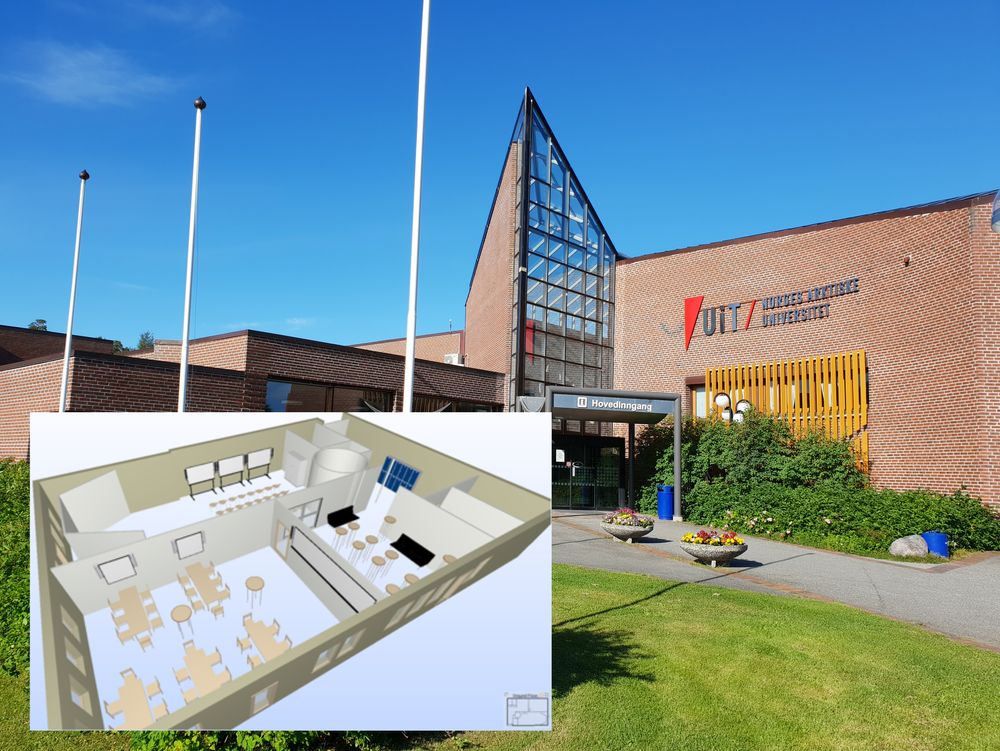 På universitet i Alta bygges det et 100 kvadratmeters rom med ulike digitale verktøy, blant annet en 3D CAVE («3D-hule») som skal forenkle byggeplanleggingen i kommunen.