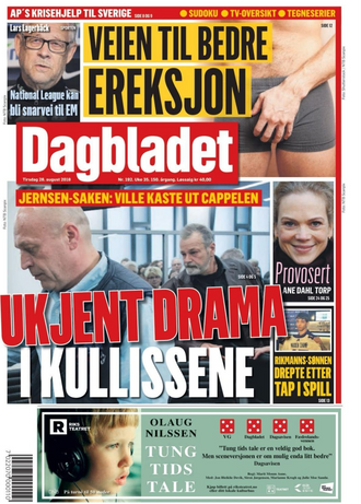 Dagbladets papirutgave 28. august 2018.