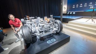 Understellet til Mercedes EQC.