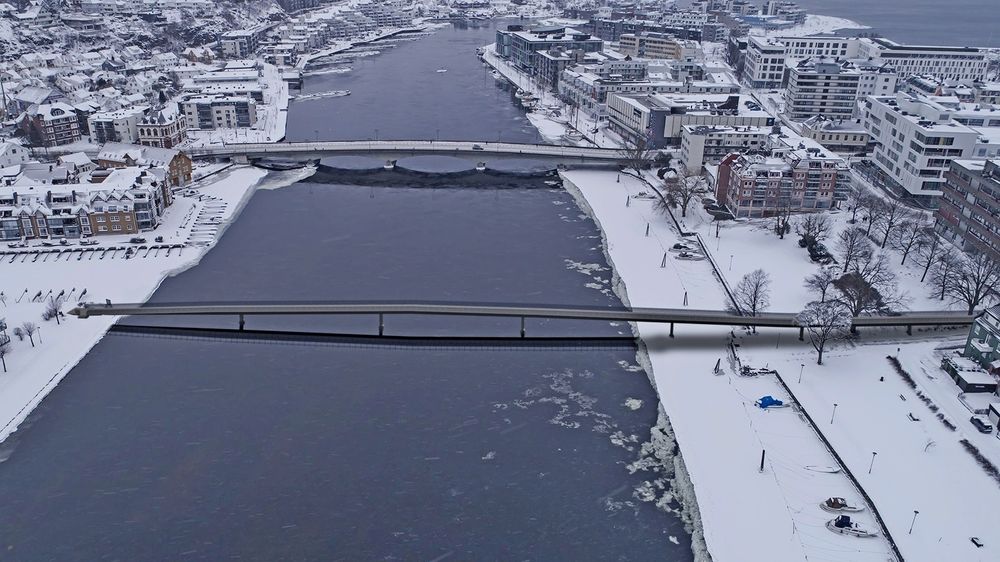 Nå ser det ut til at gang- og sykkelbrua over Otra blir en realitet. 