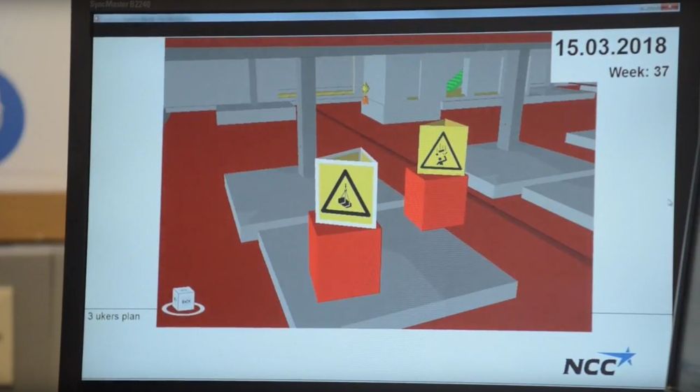 Slik ser 4D-BIM med HMS implementert i tidlig fase ut på en dataskjerm.