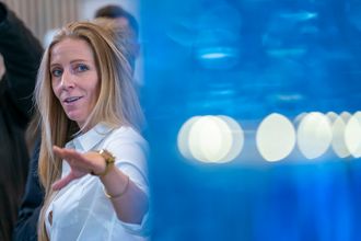 Fornebu 20181009.Administrerende direktør Nina Jensen i REV Ocean under lanseringen av World Ocean Headquarters (WOH), et verdensledende havsenter, på Fornebu.Foto: Heiko Junge / NTB scanpix