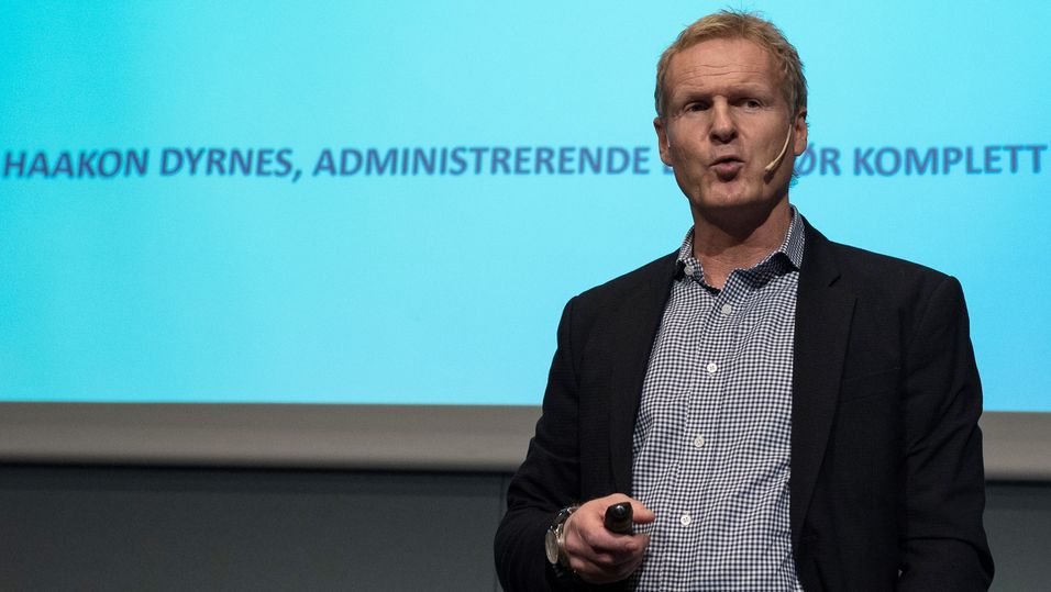 Komplett mobil har vokst med 15.000 kunder på sju måneder. Daglig leder Haakon Dyrnes (bildet) er fornøyd.