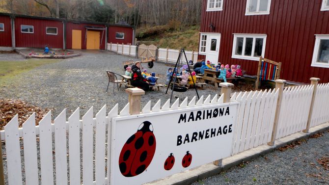 Marihøna musikk- og friluftsbarnehage på Ørland. Ann-Elisabeth Hustad og Roar Hustad.
