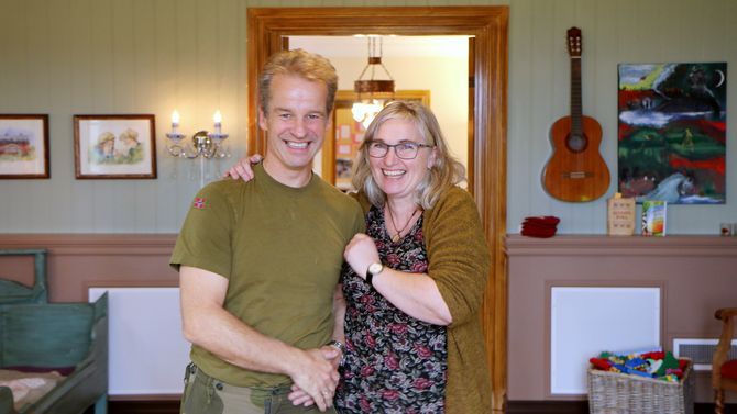Marihøna musikk- og friluftsbarnehage på Ørland. Ann-Elisabeth Hustad og Roar Hustad.