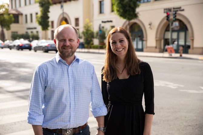 Gunnar Rye Bergersen og Heidi Frost Eriksen. Foto.