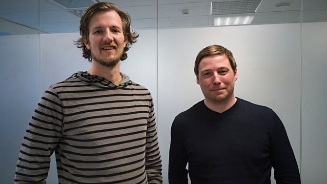 Jesper Søndergaard Pedersen og Sindre Larsen. Foto.