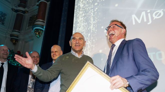 Mjøstårnet vant den nye byggprisen under Norwegian Tech Awards