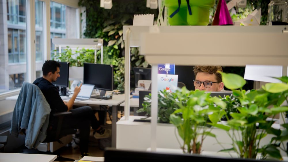 Well er en sertifiseringsordning for kontorbygg, som fokuserer på de ansattes opplevelse av bygget. Ennå er ingen norske bygg Well-sertifisert. Bildet er fra Googles kontorlokaler i Oslo.