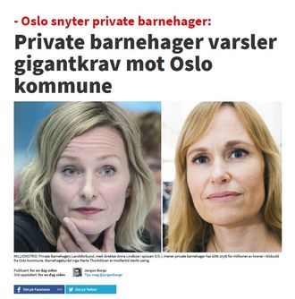 Sak i Nettavisen 28. november i år.