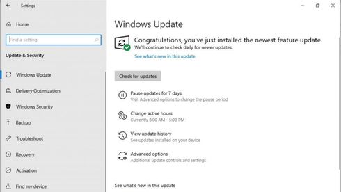 I våroppdateringen 2019 skal også Windows 10 Home-brukerne få mulighet til å utsette Windows Update-oppdateringene.