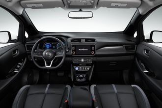 Nissan LEAF e+ interiør.