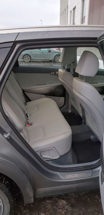 Baksetet i Hyundai Nexo.