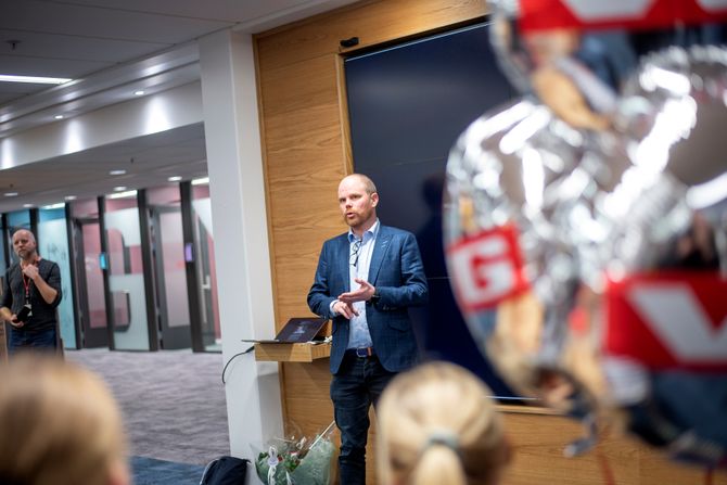 Sjefredaktør Gard Steiro i VG.