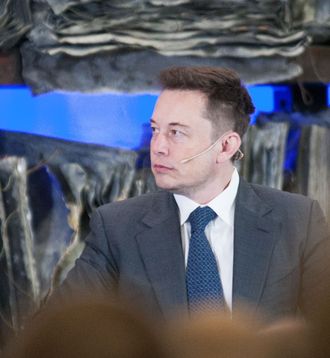 Teslas Elon Musk under et besøk i Oslo.