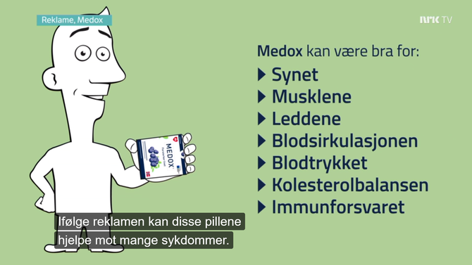 Faksimile fra NRK-programmet FBI om Medox.