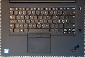 Nærbilde av tastaturet til Thinkpad X1 Extreme.