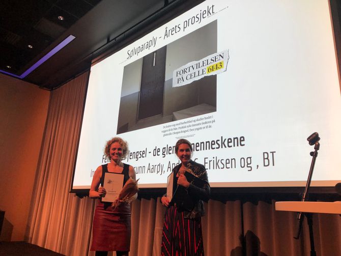 Fra prisutdelingen Gullparaplyen i Bergen 15. mars 2019.