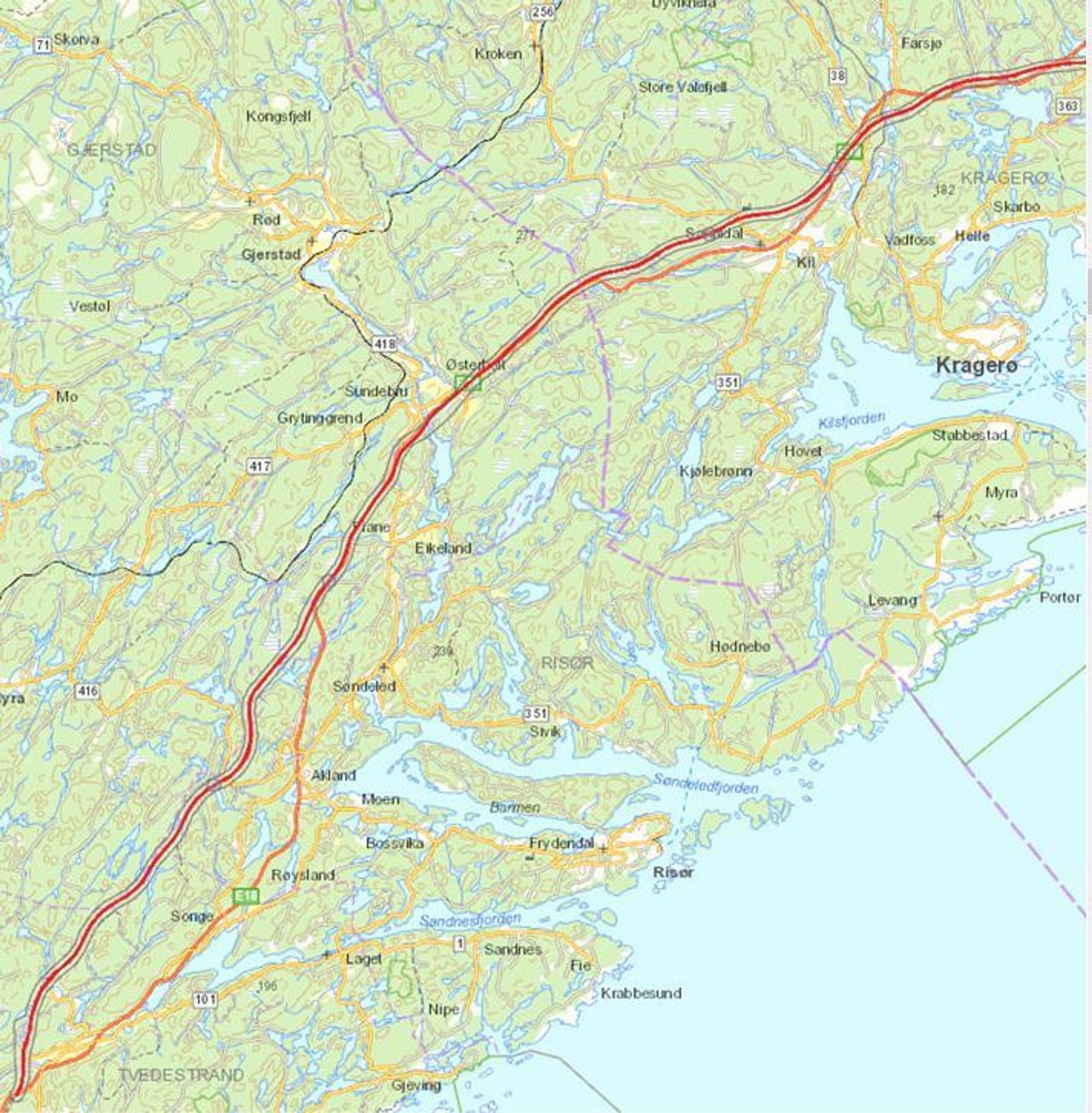 Nå har Nye Veier konkludert hvor de vil bygge 55 kilometer ny motorvei på Sørlandet