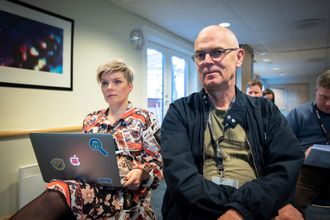 Styreleder Silje S. Skiphamn og sekretariatsleder John Bones i SKUP. Her under årsmøtet 29. mars 2019.