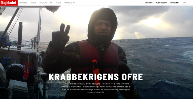 IR-prisen går til Dagbladet-teamet bak «Krabbekrigens ofre»