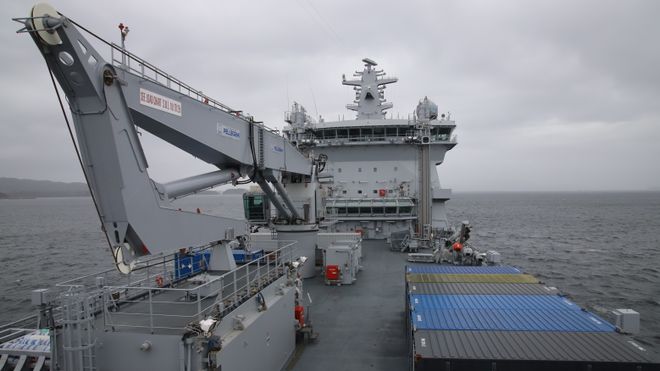 Se video fra innsiden av KNM Maud: Bli med om bord i Norges største marinefartøy