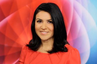 Programleder Rima Iraki i NRK Dagsrevyen.