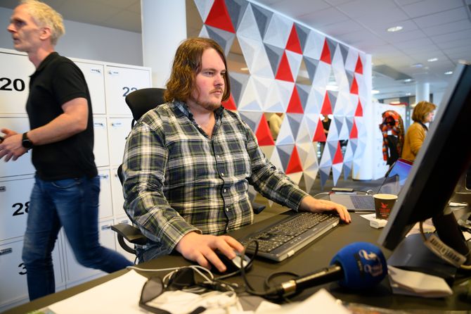 Torgrim Gotland Bakke, podkastansvarlig og journalist i Fredriksstad Blad.