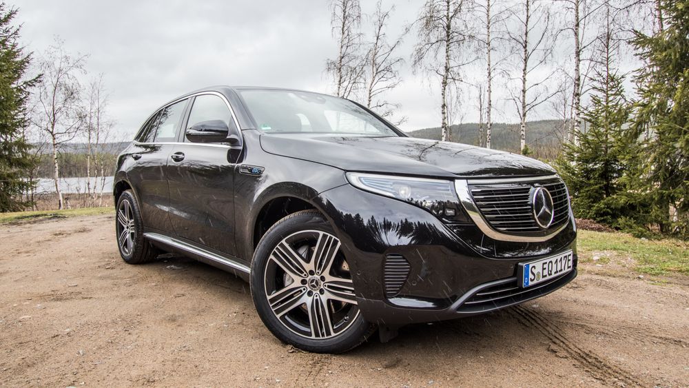Mercedes-Benz EQC er en elektrisk SUV. Kalkulatoren kan sammenligne en bil som dette med en tilsvarende dieselbil.